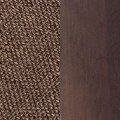 fabric brown/dark walnut